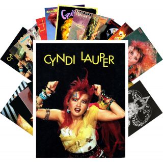 Postcards Pack [24 Cards] Cindy Lauper Pop Music Posters Vintage Cc1226