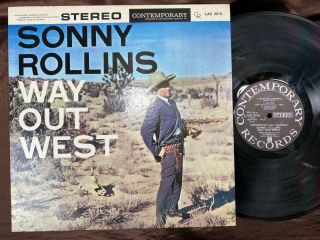 Sonny Rollins Way Out West Contemporary Lax 3010 Stereo Japan Vinyl Lp