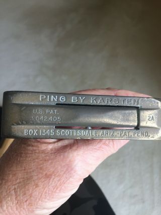 Ping By Karsten 2a Putter - Vintage - Scottsdale,  Az - Us Patent 3042405
