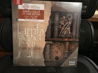 Lamb Of God Vii Strum Und Drang 2 Lp Limited Edition Red Black Vinyl 2015