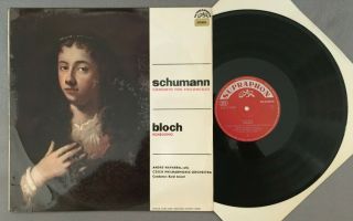 Y848 Schumann Cello Concerto Bloch Navarra Ancerl Supraphon Sua St 50581 Stereo