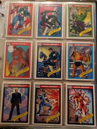 1990 Marvel Universe Series 1 Complete 162 Card Set In