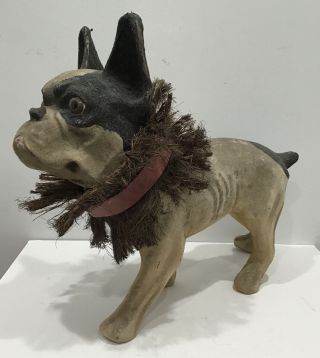 Vintage French Bulldog Boston Terrier Nodder “growler Pull Toy” Victorian Style