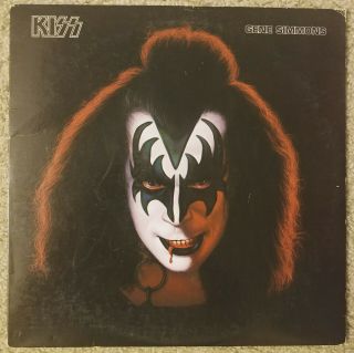 Kiss: Gene Simmons 1978 Lp Us Casablanca Nblp 7120 Orig W/ Inner & Poster Vg,