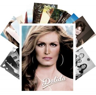 Postcards Pack [24 Cards] Dalida French Pop Folk Music Vintage Posters Cc1295