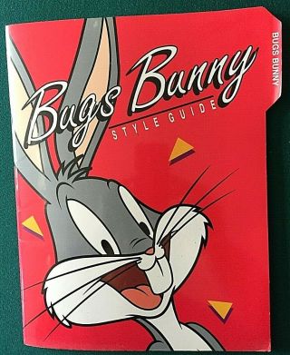 Bugs Bunny Warner Bros 1992 Style Guide Complete Colorful Wild Postures Looney