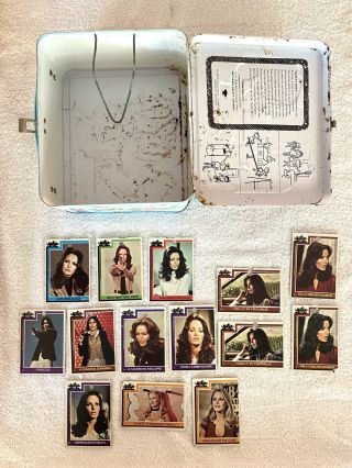 1978 Charlies Angels Metal Lunchbox And 14 Trading Cards 3