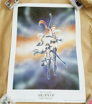 Vintage Rare Sailor Moon Starlights 1000 Edition Poster Print