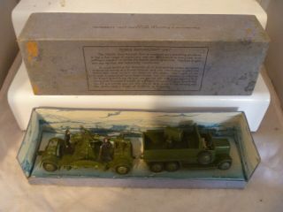 Vintage Dinky Toys Pre War Army Military Mobile Anti Aircraft Gun Unit Rare