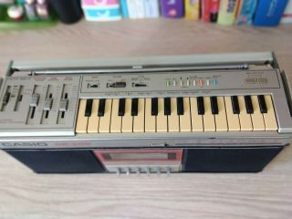 Vintage Casio CK - 200 Boombox Ghettoblaster With Rare Built In Keyboard Organ 2