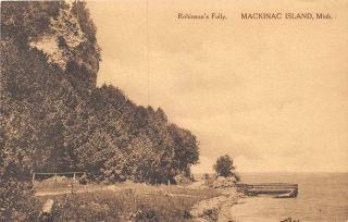 Mackinac Island Mi 1946 View Of The Area Known As Robinson 