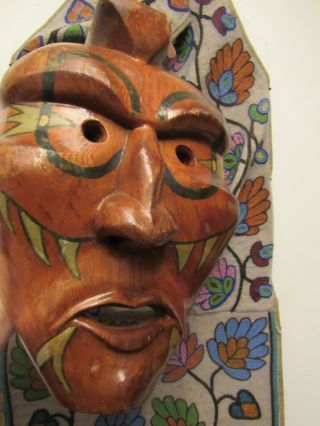 Vintage Cherokee Mask Paint Clan / Warrior Booger Mask 1960s