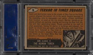 1962 Topps Mars Attacks Terror In Times Square 8 PSA 5 EX 2