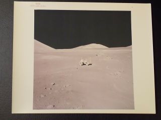 Very Uncommon Numbered Vtg Nasa Apollo 17 Lunar Surface Photo - A Kodak Paper