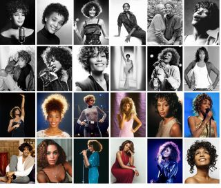 Postcards Pack [24 cards] Whitney Houston Pop Music Vintage Posters CC1241 2
