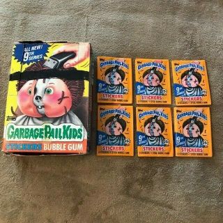 Garbage Pail Kids Stickers Series 9 (1987) 6 Packs,  Box Rare