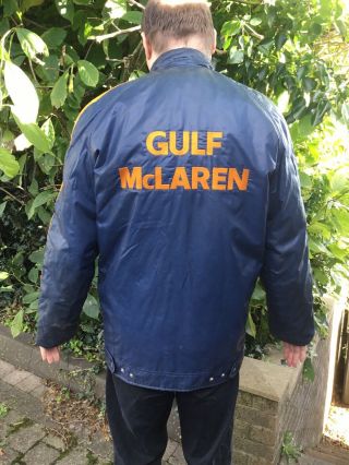 Gulf Mclaren Bruce Mclaren Vintage 60’s Softshell Jacket Large F1 Grand Prix