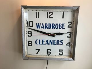 Vintage 1950s Sessions Metal Wall Clock Industrial Steampunk Hand Painted (1000)