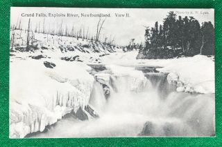 Newfoundland Exploits River Canada Vintage Postcard