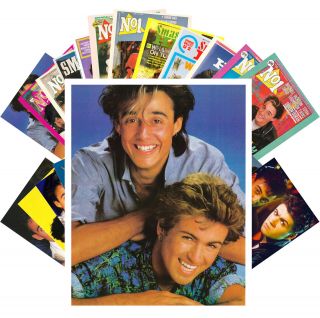 Postcards Pack [24 Cards] Wham George Michael Rock Music Vintage Posters Cc1289