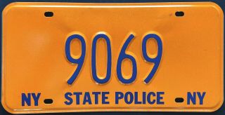 Vintage 1970 ‘s York State Police License Plate