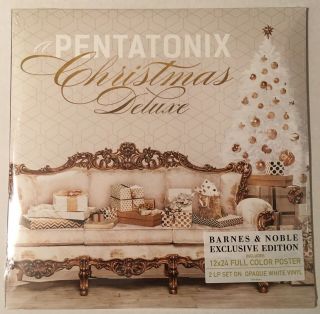 Pentatonix Christmas Deluxe 2lp On White Vinyl With 12x24 Full Color Poster