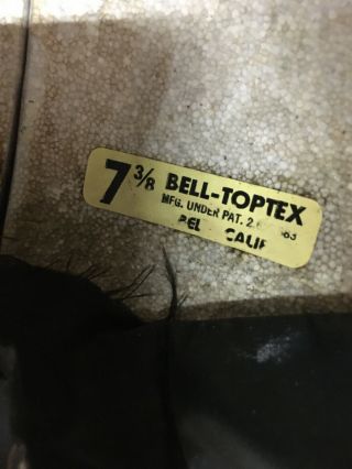 Vintage Bell Toptex Helmet White 7 3/8