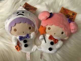 Little Twin Stars Kiki And Lala Halloween 2019 Ghost Mascot Plush Pair