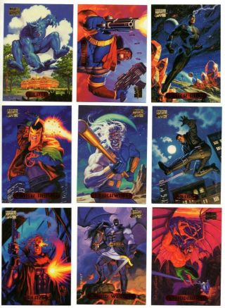 1994 Skybox Marvel Masterpieces Complete 140 Card Base Set Art By Hildebrandt