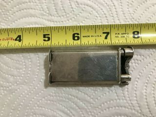 Antique Vintage Mexican Mexico Sterling Silver Lift Arm Lighter For Repair
