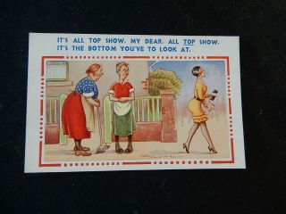 Vintage Saucy Postcard,  The Bottom To Look At,  4906 In 1920s