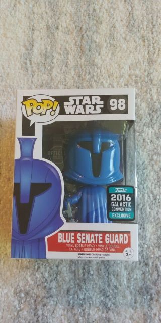 Funko Pop Star Wars Blue Senate Guard 2016 Galactic Convention Exclusive 98