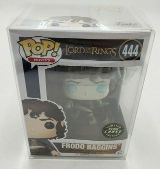 Funko Pop Movies - Frodo Baggins 444 (glow Chase Edition) W/ Protector