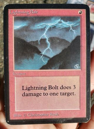 Vintage Magic | Mtg Alpha Lightning Bolt,