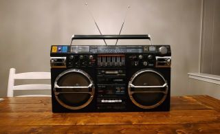 Vintage Lasonic Trc - 931 Stereo Radio Dual Cassette Ghettoblaster Boombox 1st Ed
