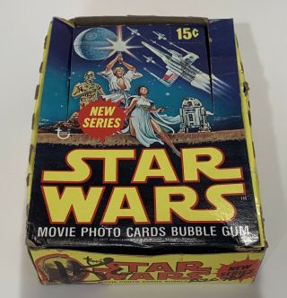 1977 Topps Star Wars Series 2 Empty Wax Box