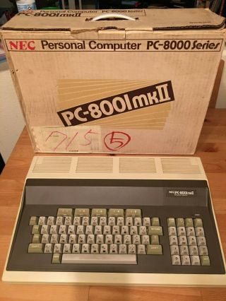 Vintage Nec Pc - 8001 Mkii Japanese Computer