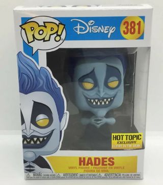Funko Pop Disney Hades 381 Hot Topic Exclusive Hercules Glows In Dark