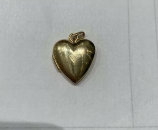 Tiffany & Co.  Vintage 14k Yellow Gold Heart Locket Pendant 585