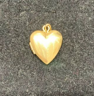 Tiffany & Co.  Vintage 14k Yellow Gold Heart Locket Pendant 585 2