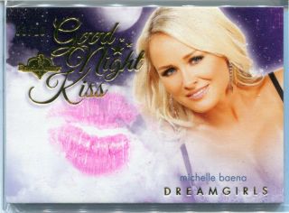 Michelle Baena 2016 Benchwarmer Dreamgirls Good Night Kiss Card Gold Foil /10