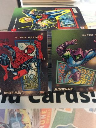 1992 Impel Marvel Universe 3 Iii X - Men Deadpool 1 - 200 Card Complete Base Set