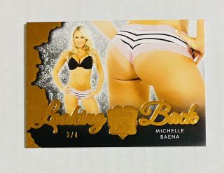 Michelle Baena /4 Butt Card 2019 Benchwarmer 25 Years Looking Back D 3/4