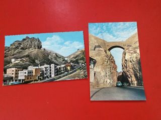 2 X Main Pass Crater,  Aden Now Yemen Vintage Postcards