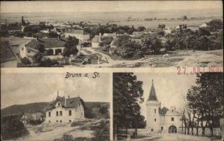 Germany Multiple Views Of Brunn Postcard 5 Stamp Vintage Post Card