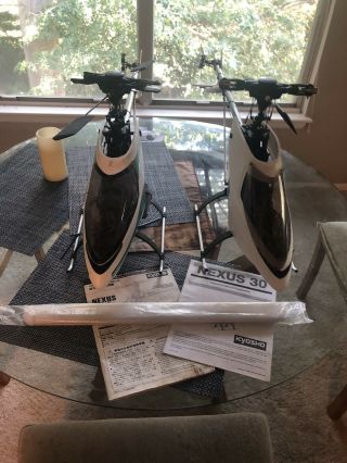 Two Vintage Kyosho Nexus 30 Helicopters