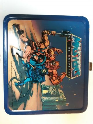 Vintage Masters Of The Universe/he - Man Metal Lunch Box From 1983.
