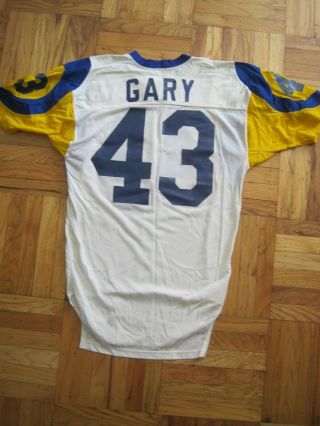 Vtg Cleveland Gary Los Angeles Rams 43 Game Worn Nfl Football Jersey