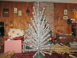 Vintage Silver Aluminum 6 Ft.  Christmas Tree