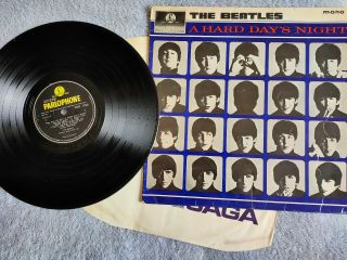 The Beatles A Hard Days Night Lp Vinyl.  First Press.